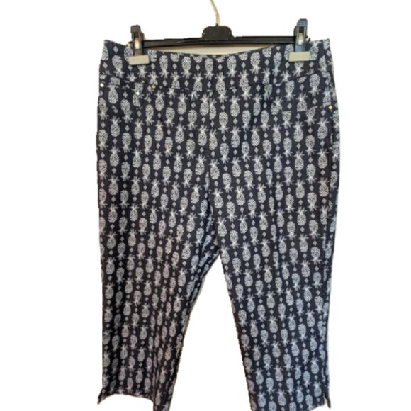 NWT Ruby Rd. (The Bay) Slimming Countour Waistband Capri Size 14 - Picture 1 of 9